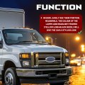 Front Headlight Bezels With Turn Signal Light For 2008 2019 Ford E150 E250 E350 Super Duty Truck Pickup Yellow Lens Black Bezel