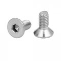 Uxcell M6x14mm 304 Stainless Steel Flat Head Hex Socket Screws Fastener Din7991 25pcs