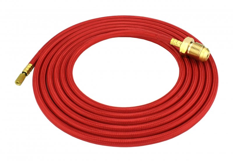 Power Cable For 20 Series Water Cooled Tig Torches 12 5 Ft Super Flex Red Braided Model 45v03-r Wp And 18