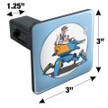 Mechanic Girl Riding Mecha Robot Tank Mech Engineer Tow Trailer Hitch Cover Plug Insert