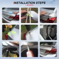 Rear Trunk Spoiler Wing With Led Brake Universal Gm Style For Hatchback Cars Matte Black Abs Adjustable Racing Bolt On