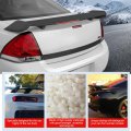 Rear Trunk Spoiler Wing With Led Brake Universal Gm Style For Hatchback Cars Matte Black Abs Adjustable Racing Bolt On
