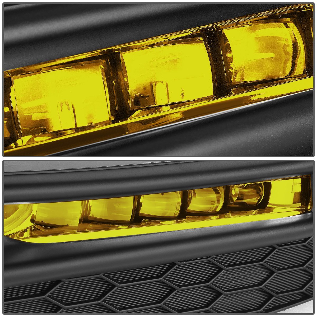 Auto Dynasty Led Fog Lights Assembly For 2016-2017 Honda Accord Lamp Replacement Bezels Switch Driver Passenger Side Chrome