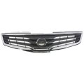 Nissan Sentra Grille Assembly 2010 2011 2012 Chrome Shell With Painted Dark Gray Insert Base S Sl Model Plastic Ni1200237 