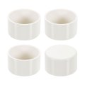 4pcs Pvc Pipe End Cap Fitting 2 Furniture Grade Plug Adapter Socket Fittings For Sewer Drain Connections Garden Diy White 