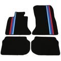 Floor Mat For Bmw F10 5-series 2011-2016 Front Rear Factory M Color Stripe Car Carpets Carpet Liner By Ikon Motorsports 2012 