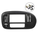 Center Dash Radio Surround Bezel Trim Panel Fit For 2000 2001 2002 2003 Ford F150 Fit Expedition Black 