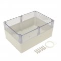 Uxcell 10 3 X7 1 X4 9 263mmx182mmx125mm Abs Junction Box Universal Electric Diy Project Enclosure Clear