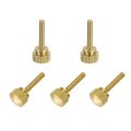 5pcs Brass Knurled Thumb Screws M3x16mm Shoulder Bolts Stepped Grip Knobs Fasteners Solid Diamond For Electronic Mechanical 