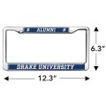 Drake Unversity Alumni Full Size Standard License Plate Metal Frame