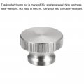 Uxcell Knurled Thumb Nuts 2pcs M12 X D30mm H20mm 304 Stainless Steel Nut With Collar High Head Blind Hole For 3d Printer Parts