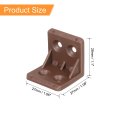 30 Pcs Plastic Corner Braces L Shape Right Angle Support Brackets Shelf Board Holder For Wood Furniture Cabinet Drawer Bookcase