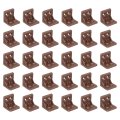 30pcs Plastic Corner Braces L Shape Bracket Right Angle Support Brace Shelf Board Holder For Wood Furniture Cabinet Drawer 