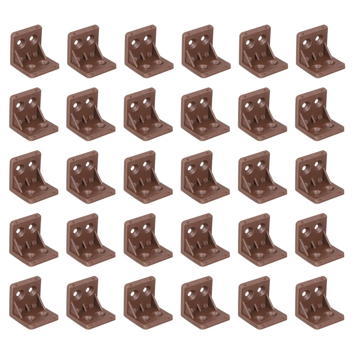 30 Pcs Plastic Corner Braces L Shape Right Angle Support Brackets Shelf Board Holder For Wood Furniture Cabinet Drawer Bookcase