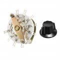 Uxcell 1p9t Pole 9 Position 1 Deck Band Channel Rotary Switch Selector With Knob