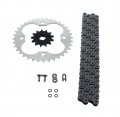 Fits Honda Trx250r 250r 520-96 L O Ring Chain And Stainless Steel Sprocket Silver 13 36