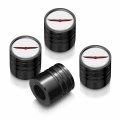 Ipick Image For Jeep Trailhawk In White On Black Aluminum Cylinder-style Tire Valve Stem Caps