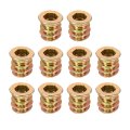 Wood Furniture M5x10mm Threaded Insert Nuts Interface Hex Socket Drive 40pcs 