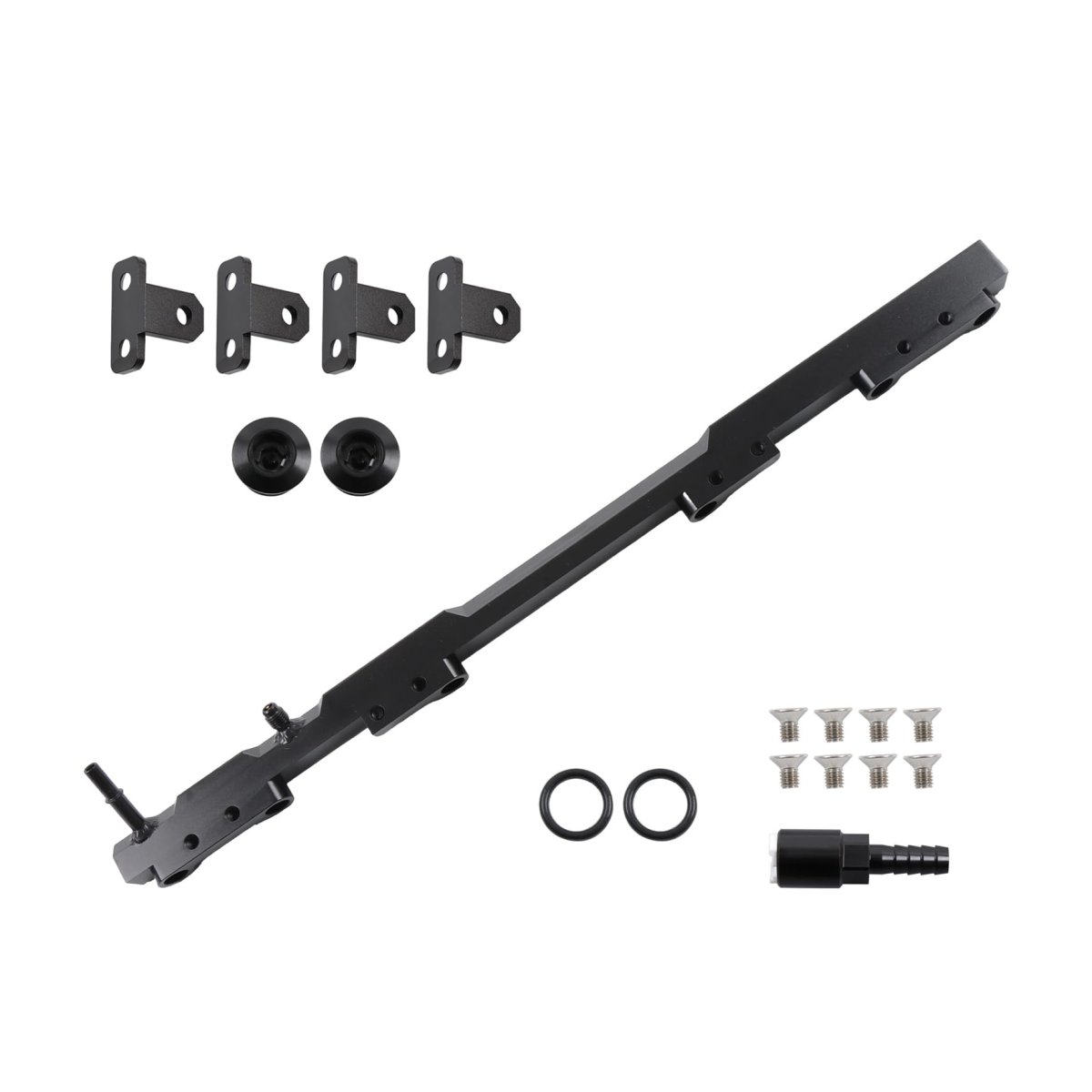 Billet Aluminum Fuel Rail Black Replacement For Tj 4 0l I6 1997 1998 1999 2000 2001 Wrangler