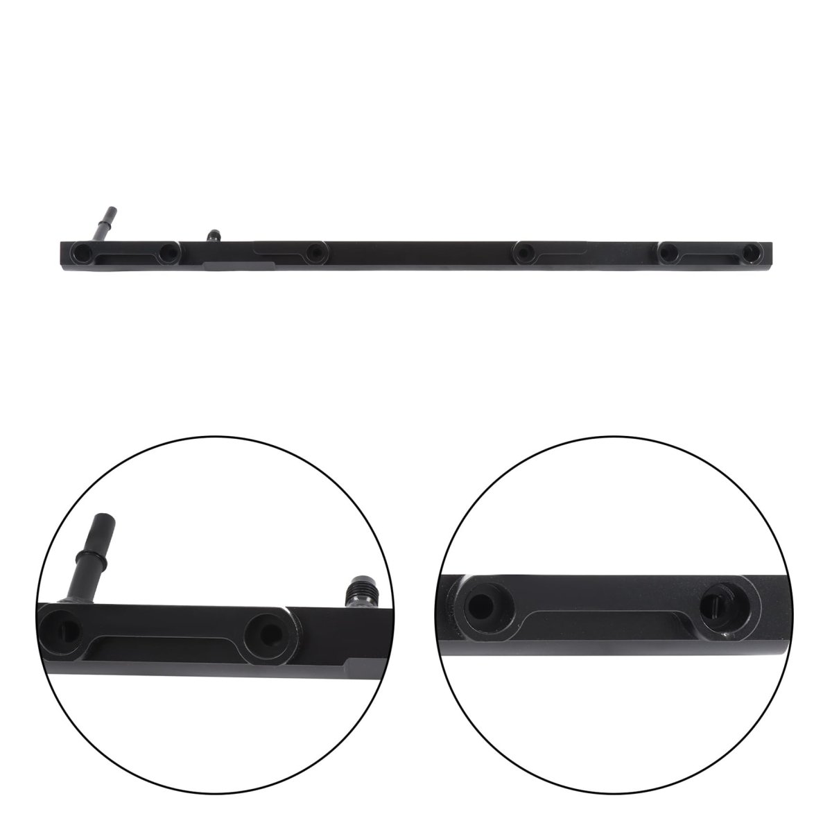 Billet Aluminum Fuel Rail Black Replacement For Tj 4 0l I6 1997 1998 1999 2000 2001 Wrangler