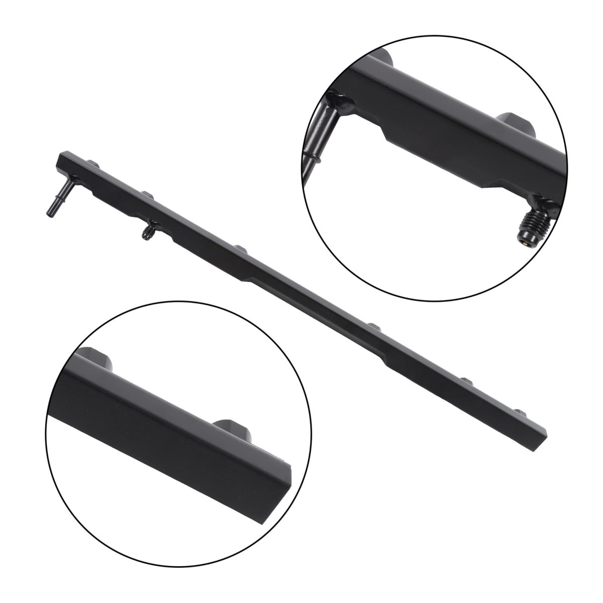 Billet Aluminum Fuel Rail Black Replacement For Tj 4 0l I6 1997 1998 1999 2000 2001 Wrangler