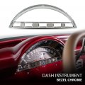 G-plus Dash Instrument Bezel Chrome Compatible With 1956 Ford F-series Pickup Truck 45306 3203b