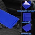 X Autohaux 4pcs Universal Blue Car Safety Seat Belt Pads Cover With Soft Polyester Fiber Auto Seatbelt Shoulder Pad For More