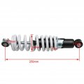 Tdpro 1pcs 250mm 9 84 Inch Rear Shock Absorber Sensa-trac Load Spring Assist Loaded Carrier Shocks For Atv Quad Bike 4 Wheeler