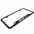 Ipick Image Made For Chevrolet Camaro Zl1 Real Black Carbon Fiber 50 States License Plate Frame