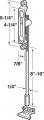 Prime-line J 4532 Bronzed Diecast Extension Bolt Flush Mount Single Pack