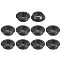 50 Pcs Rubber Grommets 16mm Id 20mm Drill Hole Double Sided Hollow Firewall Plugs Round Electrical Wiring Gasket Black 