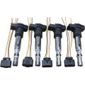 Aip Electronics Power Pack Ignition Coil Cop Packs And Connector Pigtail Harness Set Compatible With 2001-2006 Audi Volkswagen 