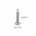 Uxcell M2x8mm Machine Screws Pan Phillips Cross Head Screw 304 Stainless Steel Fasteners Bolts 100pcs