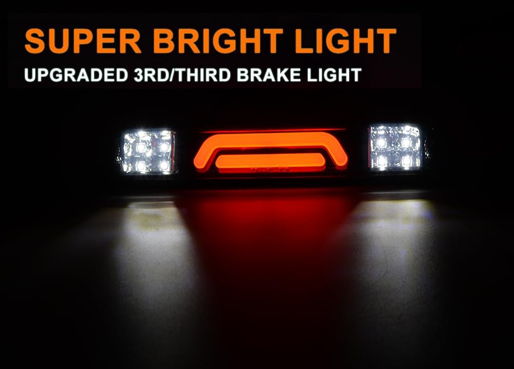 Rear Led Third Brake Light For Ford F250 F350 F450 F550 Super Duty 1999 2016 Ranger 1993 2011 Mazda B Series 1995 2003 Smoky