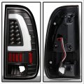 Acanii For Update Design Black 1997-2003 Ford F150 Led Light Bar Tail Lights Brake Lamps
