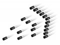 Vms Racing 20pc 112mm Cold Forged Steel Lug Nuts With White Extended Bullets In Aluminum For Honda Civic 5 Wheel Pattern