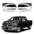 Chrome Mirror Cover Cap For 2009 2018 Dodge Ram 1500 And 2019 2024 Classic Without Turn Signal Cut Outs 2 Piece Set Polished 