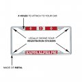 Kappa Alpha Psi Line Number Metal License Plate Frame For Front Or Back Of Car 9