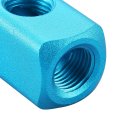 Baomain Manifold Block Pneumatic 8 Way 11 Port 1 4 Pt Threaded Ports Quick Connect Air Hose Inline