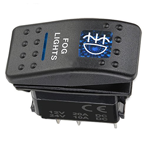 E Support Car Blue Led Fog Light Toggle Switch