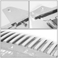 Auto Dynasty Compatible With Gs Vertical Fence Front Bumper Grille Grill Metallic S190