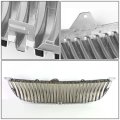 Auto Dynasty Compatible With Gs Vertical Fence Front Bumper Grille Grill Metallic S190