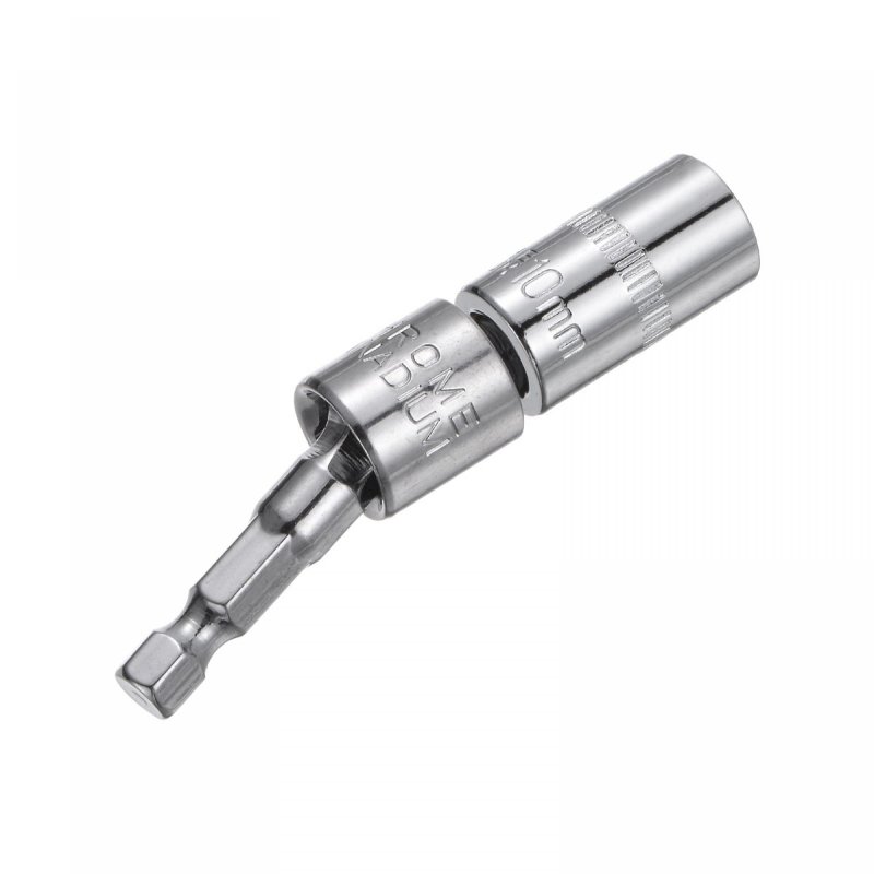Socket Accessory Set 10mm Shallow 360a Rotatable Hex Shank Impact Driver Adaptor Universal Joints With 1 4 Drive