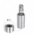 Socket Accessory Set 10mm Shallow 360a Rotatable Hex Shank Impact Driver Adaptor Universal Joints With 1 4 Drive