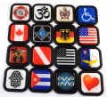 Handicap Symbol Square Black Rim Emblem Car 3d Decal Badge Bumper 2