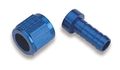 700112erl Auto Crimp Hose End Straight Size 12 Blue Machined Finish Plastic Fitting 