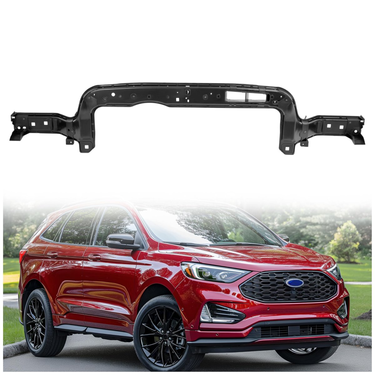 Upper Radiator Core Support For 2015-2023d Edge 2016-2018 Lincoln Mkx 2019-2023 Nautilus Replacement For Ft4z8a284a Fo1225233