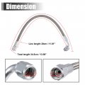 X Autohaux 4an Turbo Oil Feed Line 12 Length Stainless Steel Braided An4 90 Degree Straight Hose End Remote Turbocharger Drain