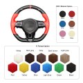 Mewant Car Steering Cover For Kia Stinger 2018-2022 Hand Stitch Pubon Fiber And Microfiber Leather Car Wrap