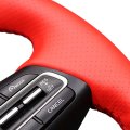 Mewant Car Steering Cover For Kia Stinger 2018-2022 Hand Stitch Pubon Fiber And Microfiber Leather Car Wrap